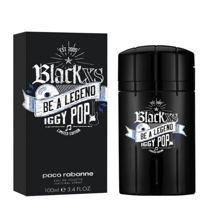 Paco Rabanne Black XS Be A Legend Iggy Pop Limited Edition Men Perfume 3.4oz 100ml EAU DE TOILETTE SPRAY  