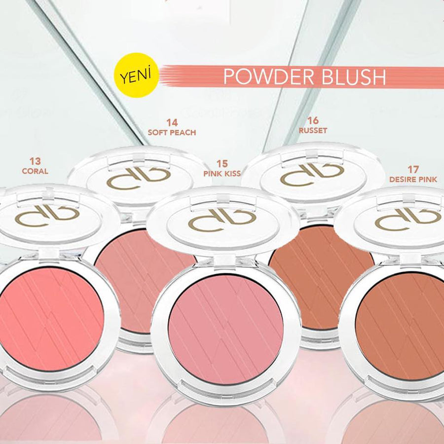 Golden Rose Blush Powder Silky, Smooth and Long Lasting