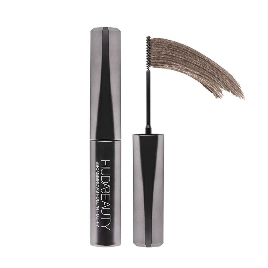 Huda Beauty #BombBrows Full 'N Fluffy Fiber Gel 4.5ml, Adds Thickness to Eyebrows #color_5 Medium Brown