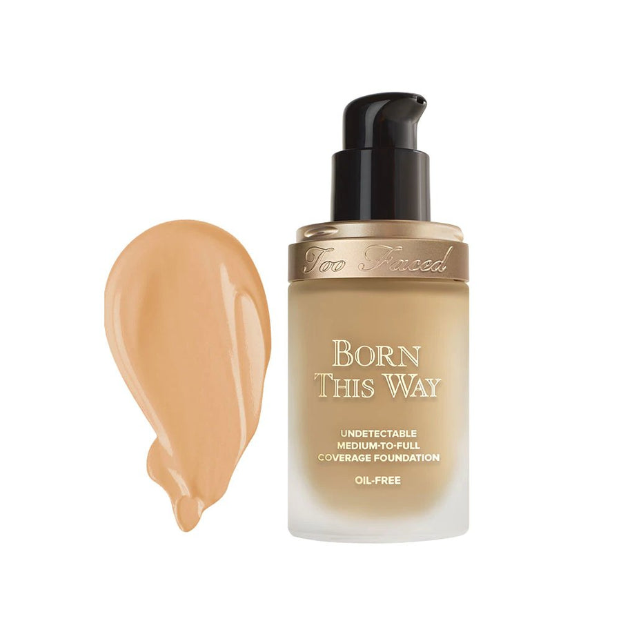 Too Faced Born This Way Foundation 30ml, Matte Finish Liquid, Medium to Full Coverage #color_Golden Beige BTW