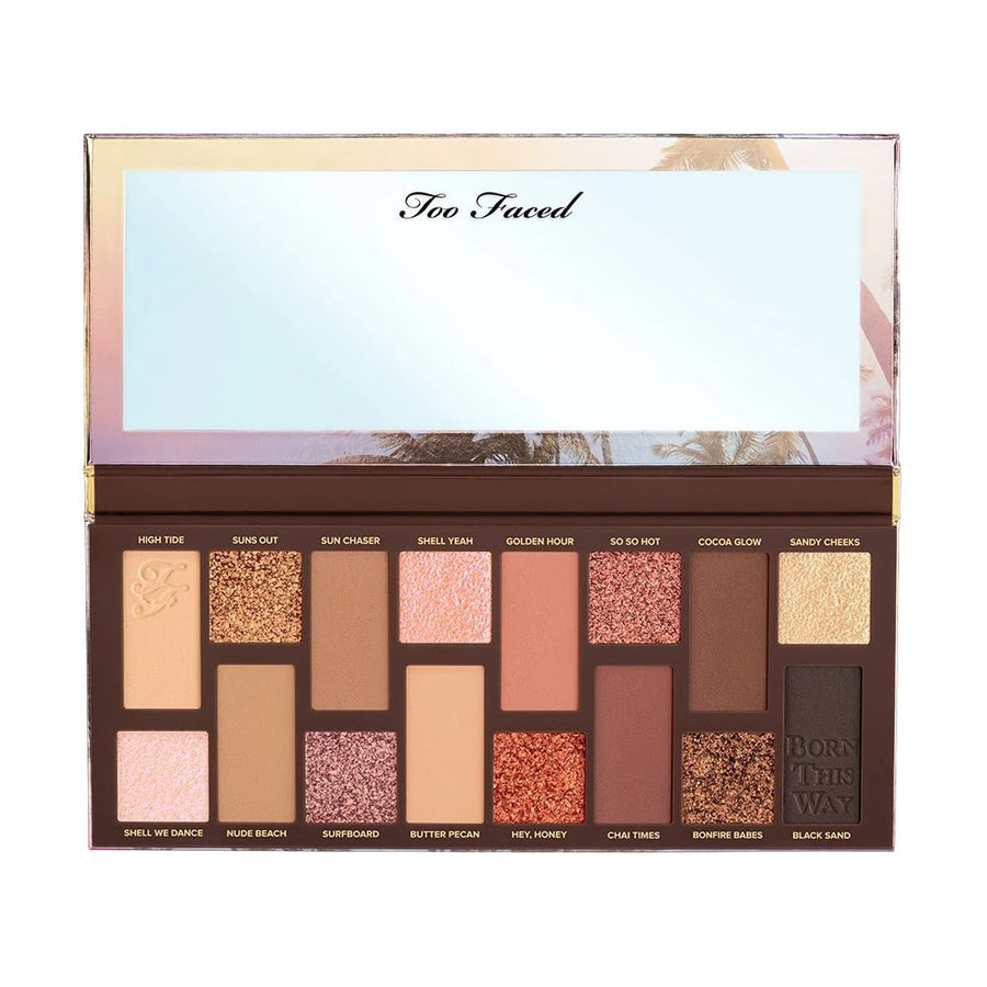 Too Faced Born This Way Sunset Stripped Eyeshadow Palette, 16 Bronzes, Highlighting Shimmers, Metallics