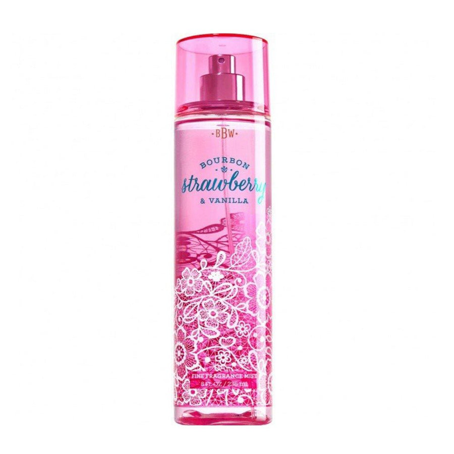 Bath & Body Works Bourbon Strawberry Vanilla Body Mist 8oz 236ml FINE FRAGRANCE MIST