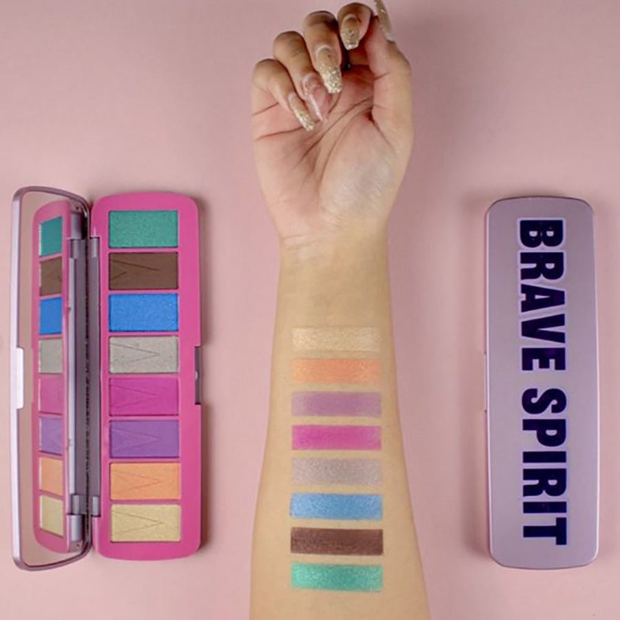 Revolution Brave Spirit Eyeshadow Palette, Bright Colours and Neutral Shades