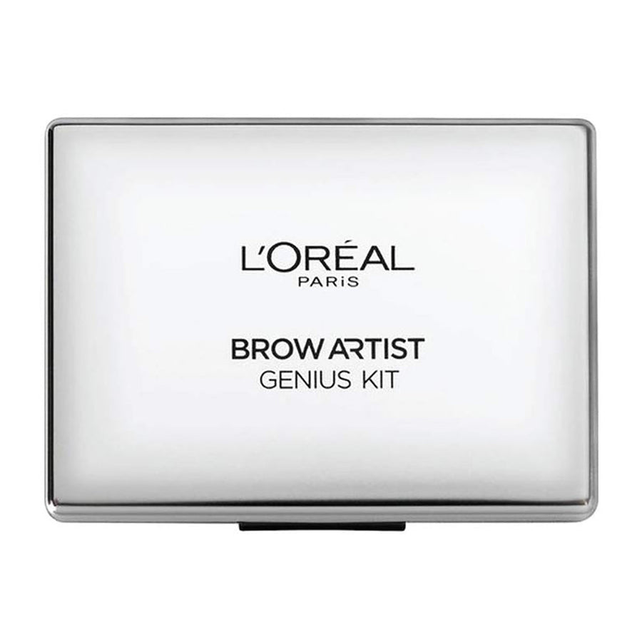 L'Oreal Paris Brow Artist Genius Kit 3.5g, Eyebrow Color Kit, Tweezers Wax and Angled Spooley Brush