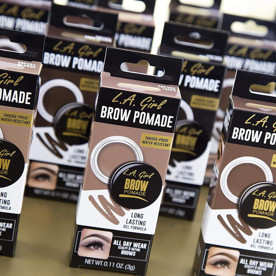 L.A. Girl Brow Pomade Eyebrow Makeup 0.11oz 3g, Water-Resistant, Creamy Formula