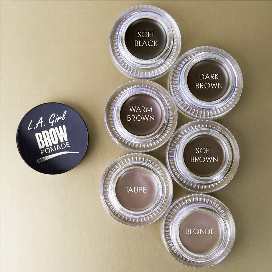 L.A. Girl Brow Pomade Eyebrow Makeup 0.11oz 3g, Water-Resistant, Creamy Formula