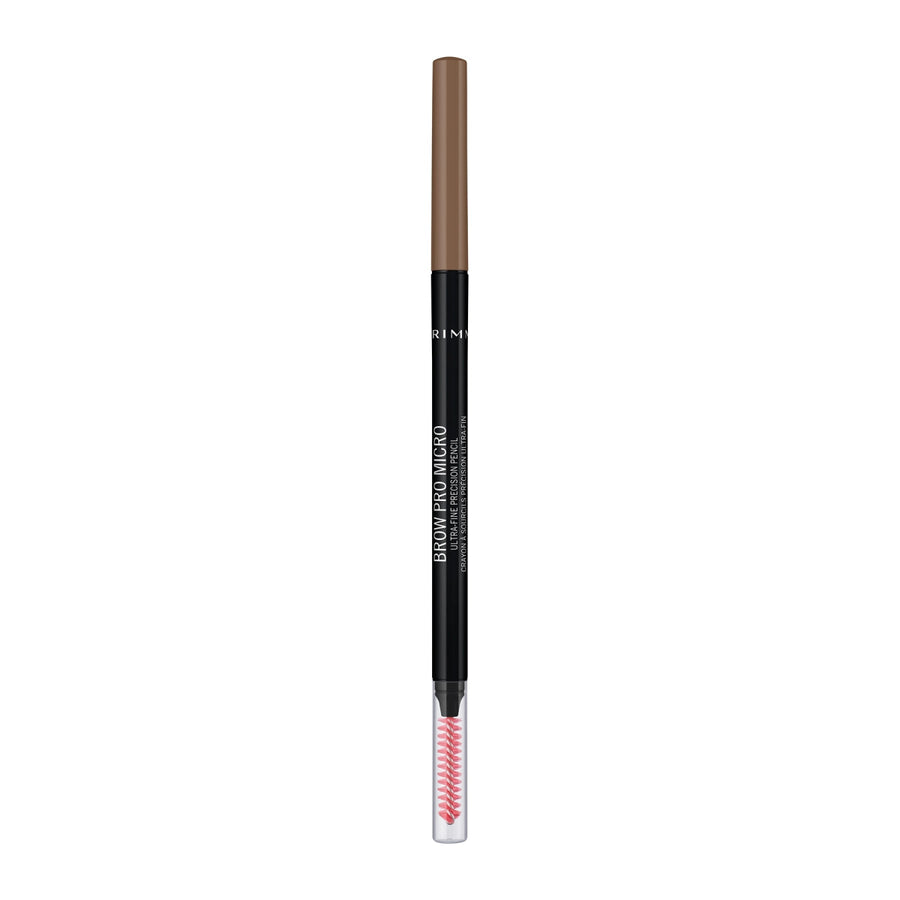 Rimmel Brow Pro Microdefiner Ultra - Fine Precision Pencil 1.3g, Waterproof, Long-Wear #color_Soft Brown