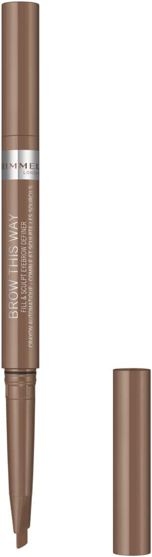 Rimmel Brow This Way Fill & Sculpt Eyebrow Definer, Defined, Intense, Natural-Looking Brows #color_ 001 Blonde