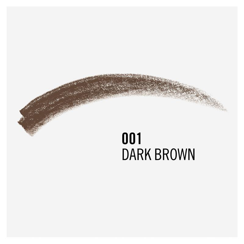 Rimmel Brow This Way Professional Pencil 1.4g, Pigmented, Built In Brush #color_001 Dark Brown