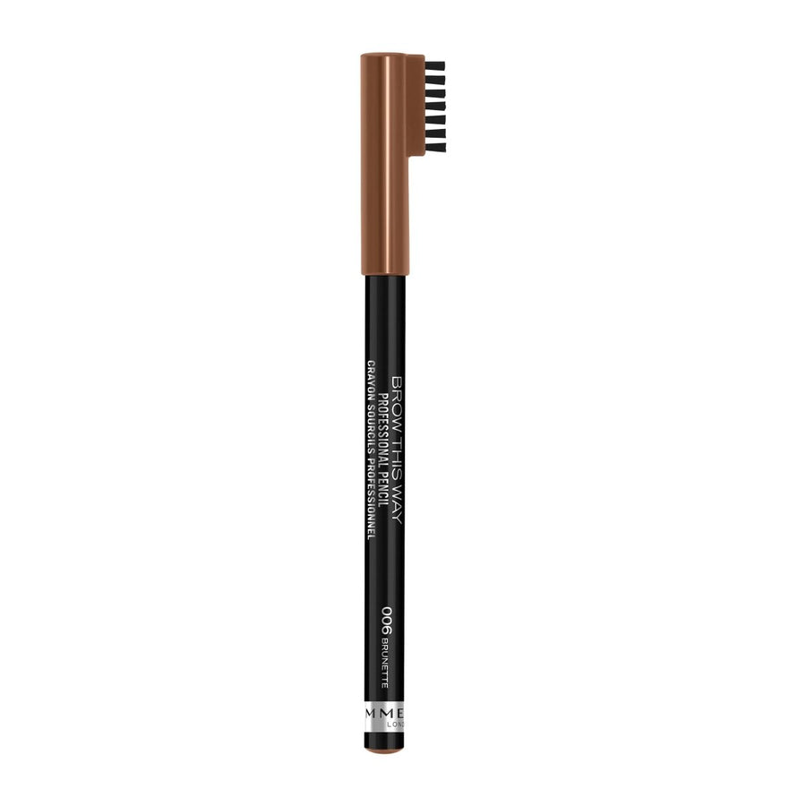 Rimmel Brow This Way Professional Pencil 1.4g, Pigmented, Built In Brush #color_006 Brunette