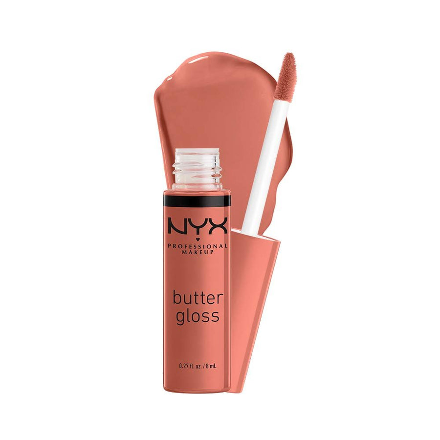 NYX Professional Butter Gloss Non Sticky Lip Gloss 4ml, Best Settling, Non-Sticky High Shine #color_BLG 35 Bit Of Honey