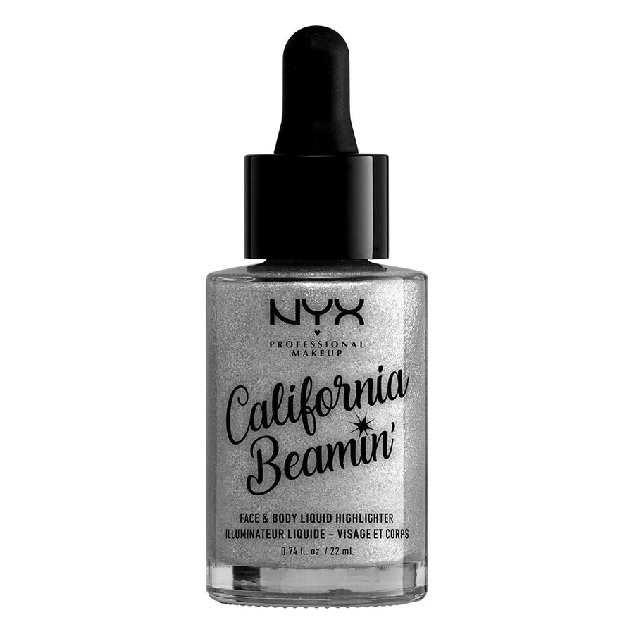 NYX Beamin Glow Booster Face Body Liquid Highlighter 13ml, Avocado, Rosehip, Grapeseed, Jojoba Oil #color_Bombshell