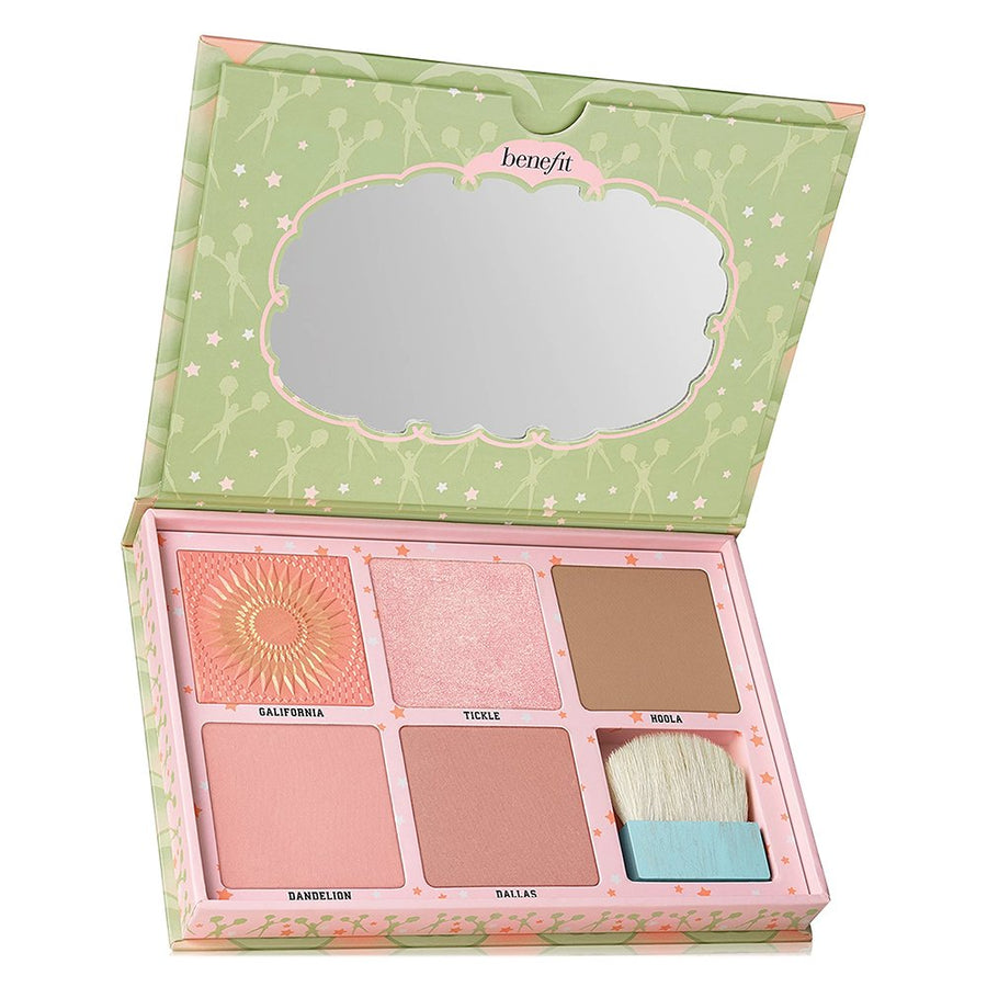 Benefit Cheekleaders Cheek Palette Highlight Contour Bronze, Hoola, Coralista, Dandelion #color_Pink Squad