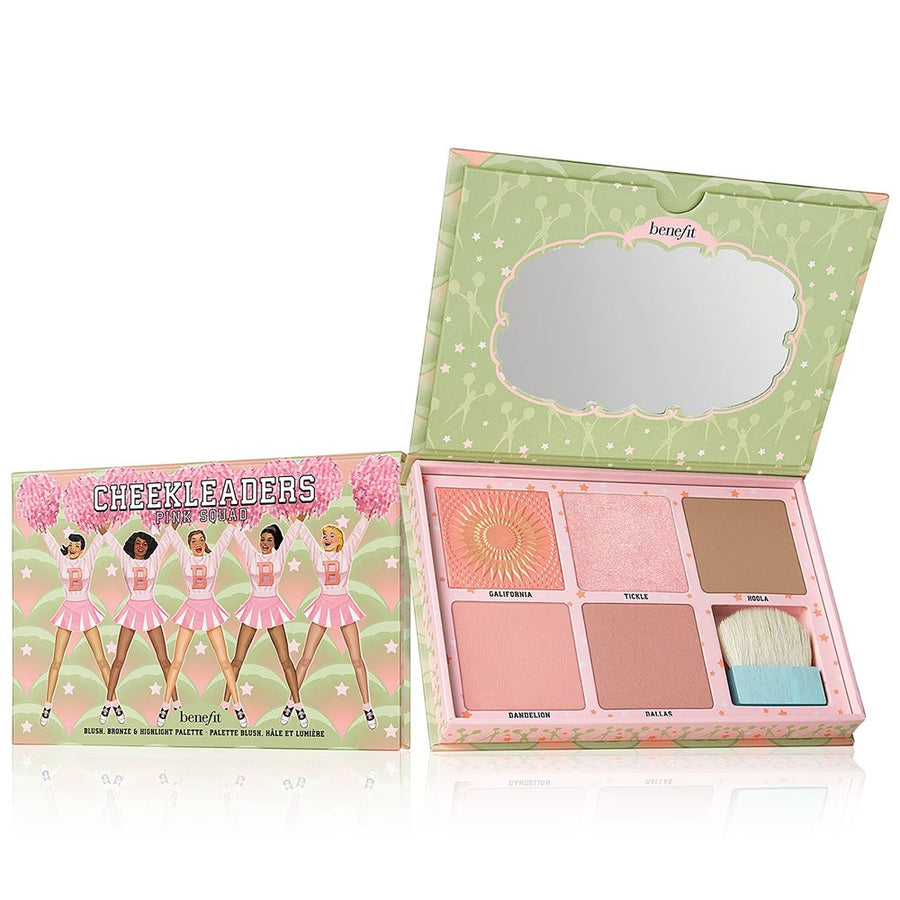 Benefit Cheekleaders Cheek Palette Highlight Contour Bronze, Hoola, Coralista, Dandelion #color_Pink Squad