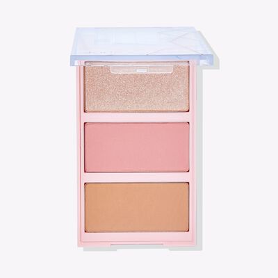 Tarte Cheeky Claymate Face Makeup Palette 0.3oz 4.3g, Matte and Multi-Dimensional Shades