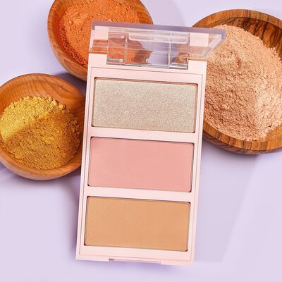 Tarte Cheeky Claymate Face Makeup Palette 0.3oz 4.3g, Matte and Multi-Dimensional Shades