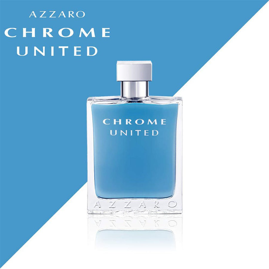 Azzaro Chrome United Men Perfume 3.4oz 100ml EAU DE TOILETTE SPRAY 