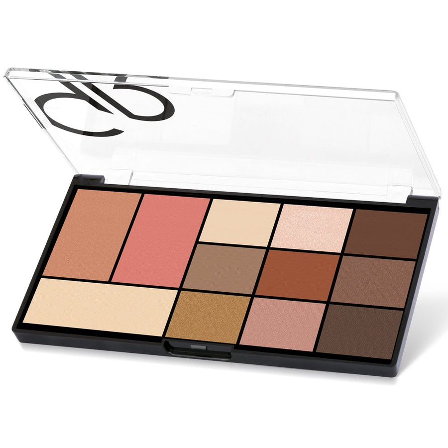 Golden Rose City Style Face & Eye Palette | Ramfa Beauty #color_01 Warm Nude