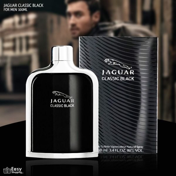 Jaguar Classic Black Men Perfume 3.4oz 100ml EAU DE TOILETTE SPRAY  