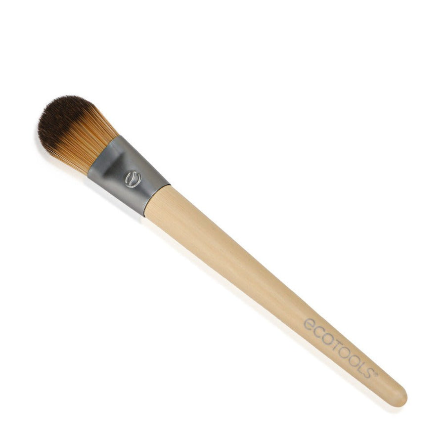 Ecotools Classic Foundation Brush Makeup Brushes Tools Sturdy, Lightweight, Enables Precise Application and Blending