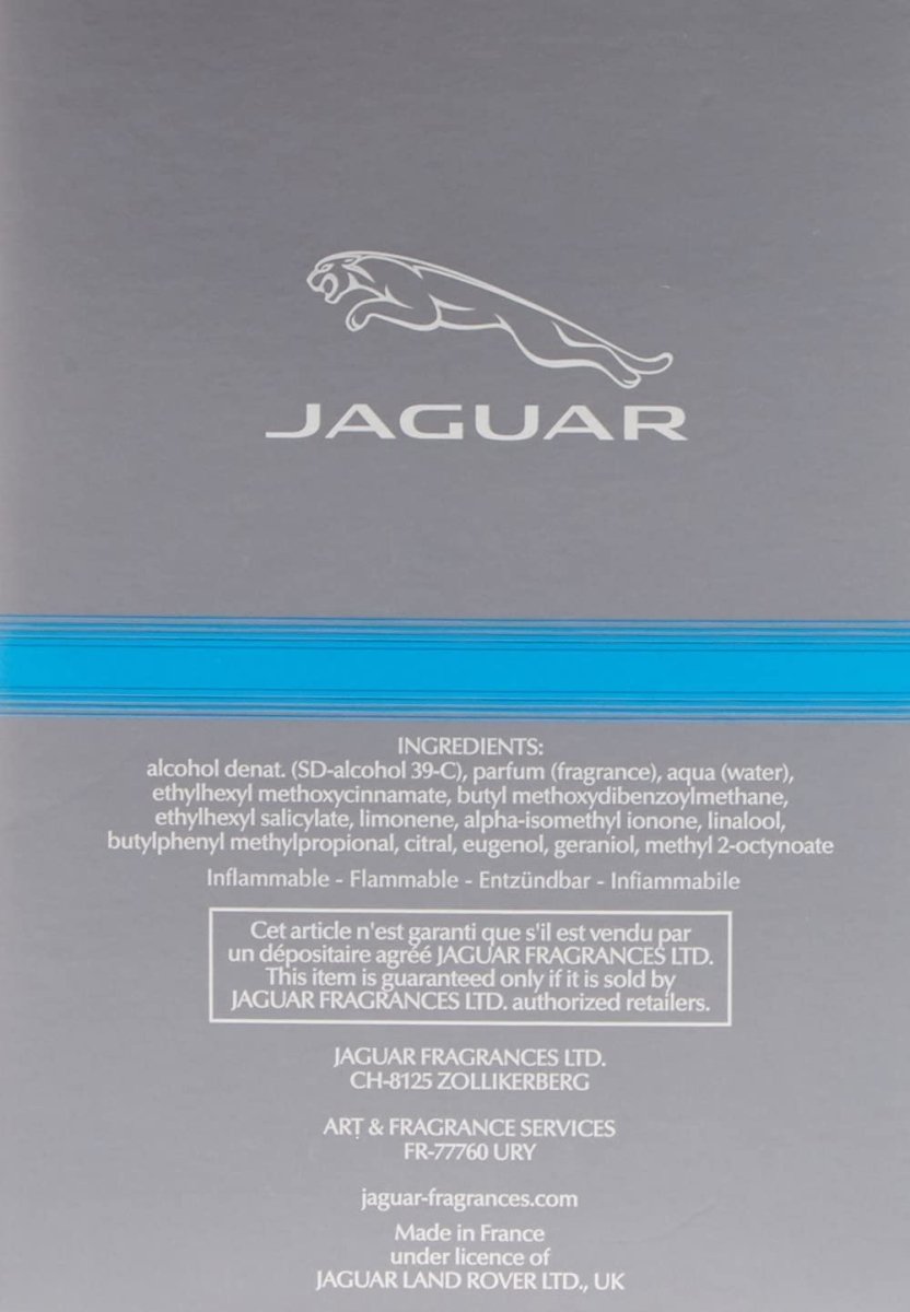 Jaguar Classic Motion Men Perfume 3.4oz 100ml EAU DE TOILETTE SPRAY  