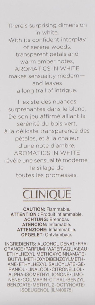 Clinique Clinique Aromatics In White Women Perfume 3.4oz 100ml EAU DE PARFUM SPRAY  