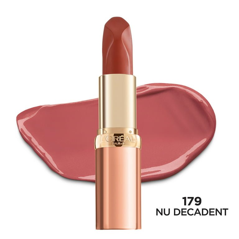 L'Oreal Color Riche Satin Lipstick 3g Smudge-Proof, Omega 3, Vitamin E, Nourishing Formula #color_179 Nu Decadent