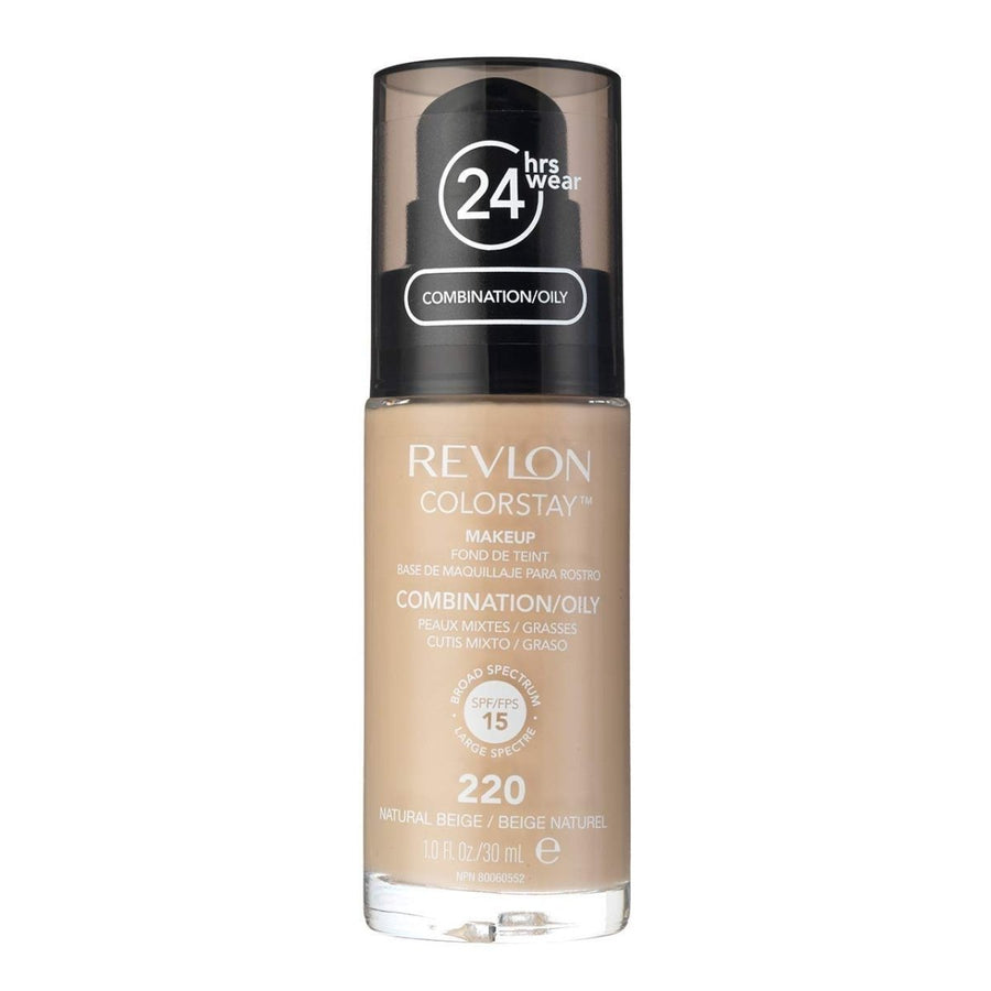 Revlon Colorstay Fond Base Combination Oily Skin, Breathable, Buildable, Oil-Absorbing, Matte Finish #color_220 Natural Beige