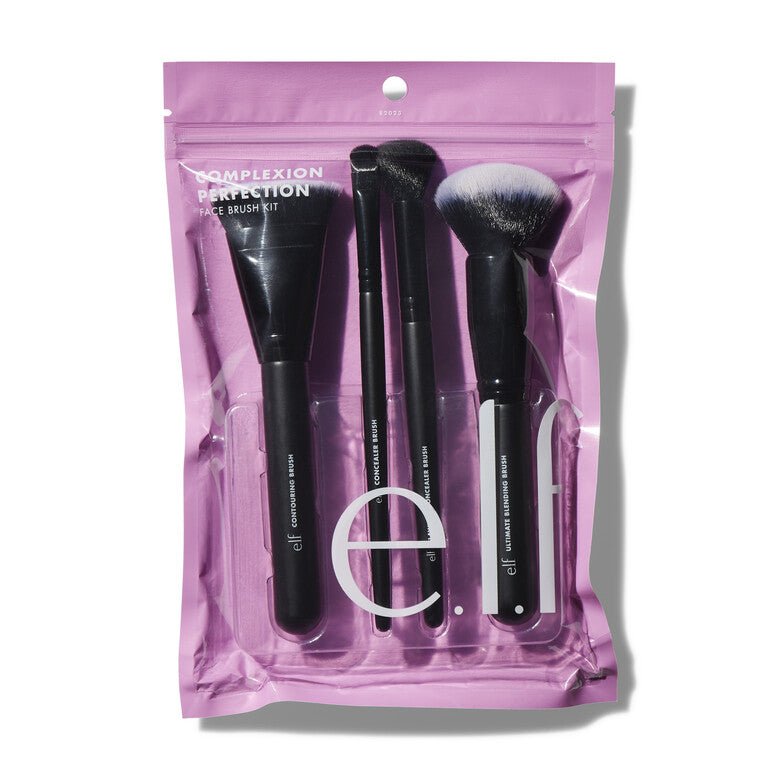 E.L.F Complexion Perfection Kit Brush 4Pcs Makeup Brush Set