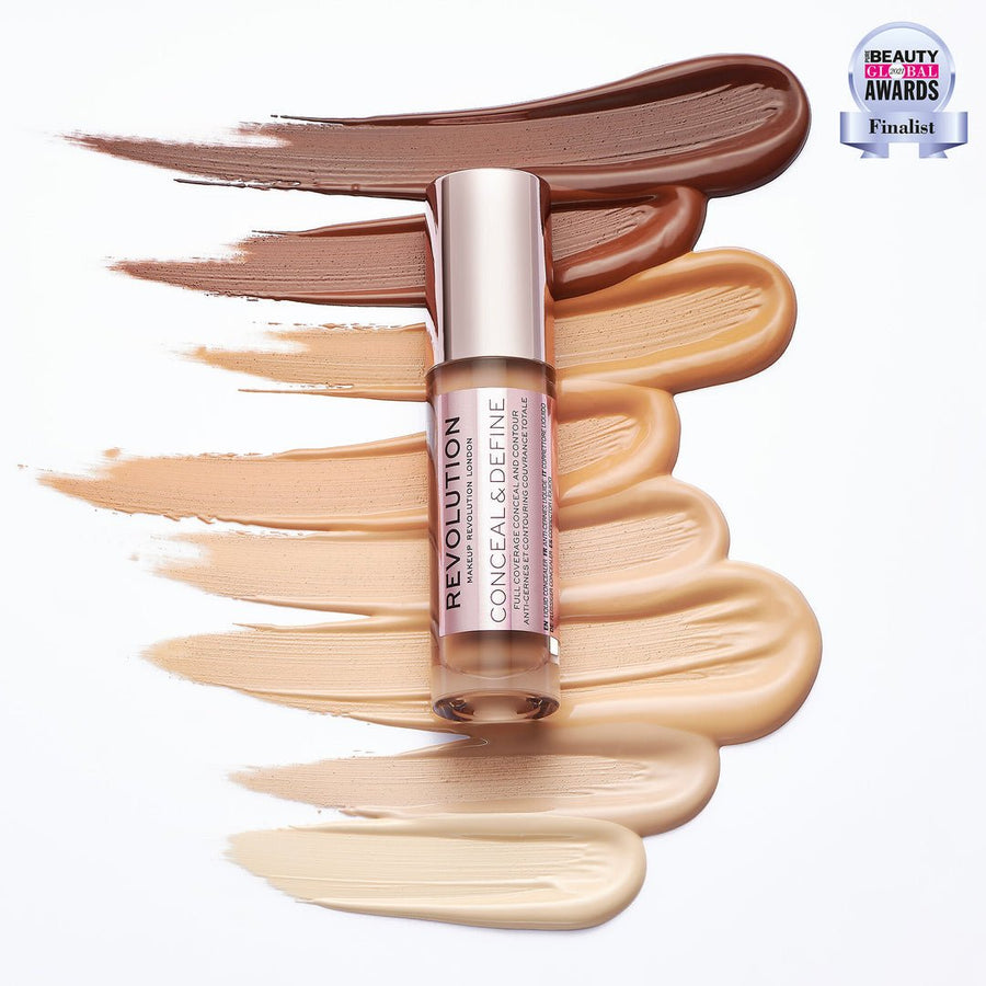 Revolution Conceal & Define 3.4ml, Full Coverage, Matte Finish Concealer