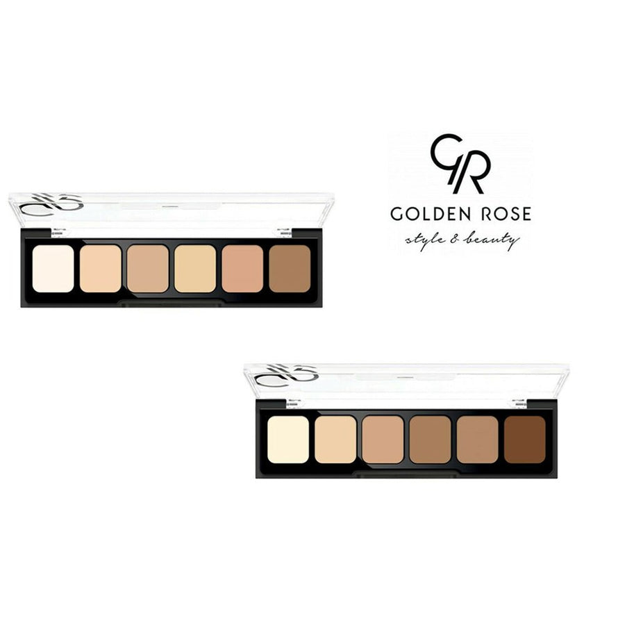 Golden Rose Concealer Cream Palette Correcting Discolorations, Concealing Dark Under-Eye Circles, Spot Imperfections