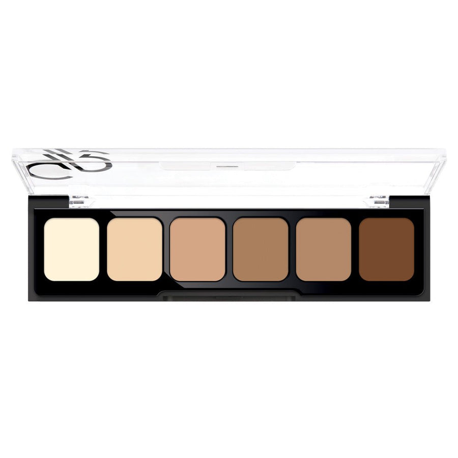 Golden Rose Concealer Cream Palette Correcting Discolorations, Concealing Dark Under-Eye Circles, Spot Imperfections #color_02 Medium To Dark