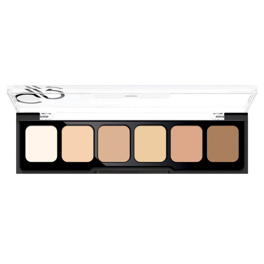 Golden Rose Concealer Cream Palette Correcting Discolorations, Concealing Dark Under-Eye Circles, Spot Imperfections #color_01 Light To Medium