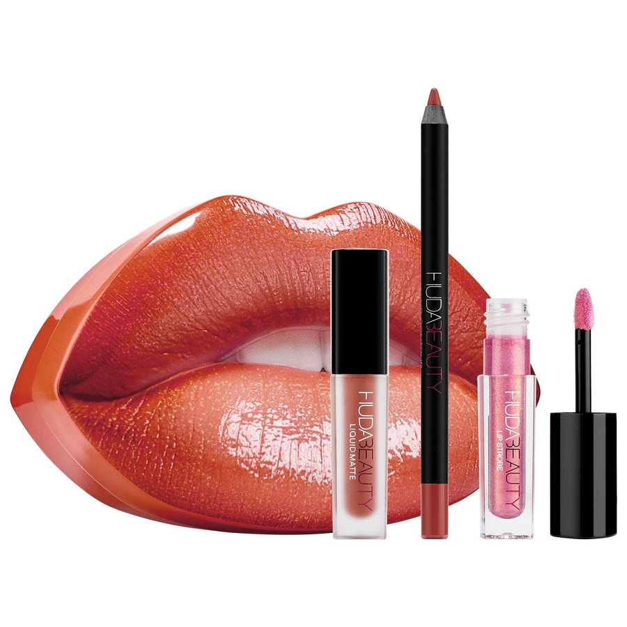 Huda Beauty Contour & Strobe Lip Set | Ramfa Beauty #color_Trendsetter Snobby