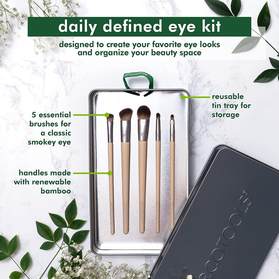 Ecotools Daily Defined Makeup Brush Set 5 Brushes Makeup Brush Set