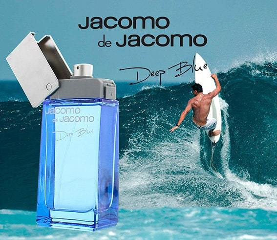 Jacomo Deep Blue Men Perfume 3.4oz 100ml EAU DE TOILETTE SPRAY  