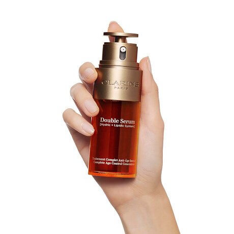 Clarins DOUBLE SERUM Complete Age Control Concentrate Skin Care 50ml Replenishes and Moisturizes