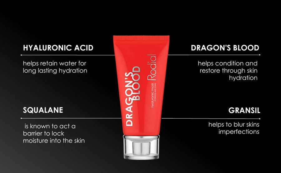 Rodial Dragon's Blood Hyaluronic Mask Face Mask Skincare 50ml  