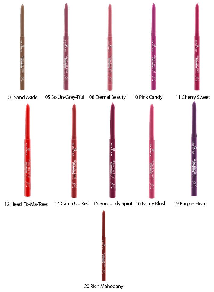 Essence Drow The Line Instant Colour Lip Liner Smooth and Precise Lines 