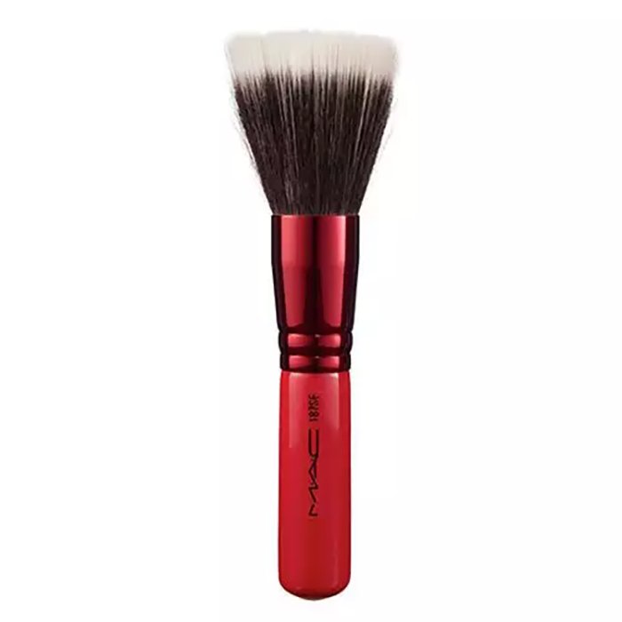 MAC Duo Fiber Brush 187SE Makeup Brushes, Application and Blending of Face Powder or Pigments