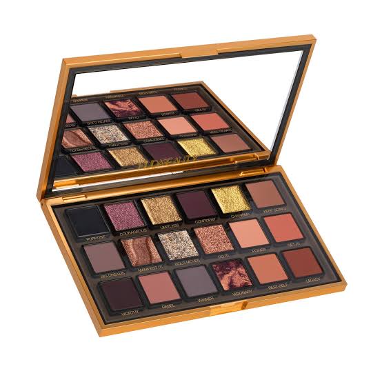 Huda Beauty Empowered Eye Shadow Palette 0.3oz 4.3g, Rich Golds, Coppers, Browns, Neutrals