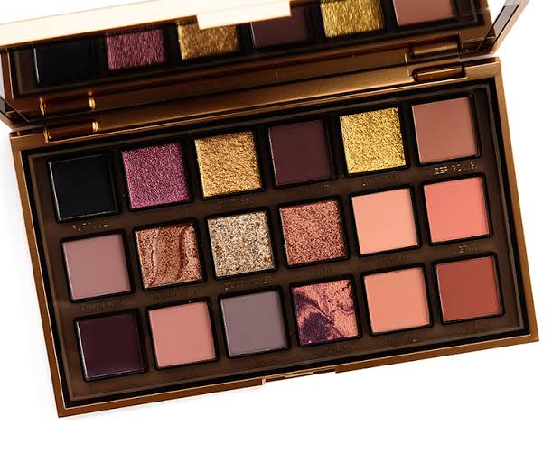 Huda Beauty Empowered Eye Shadow Palette 0.3oz 4.3g, Rich Golds, Coppers, Browns, Neutrals