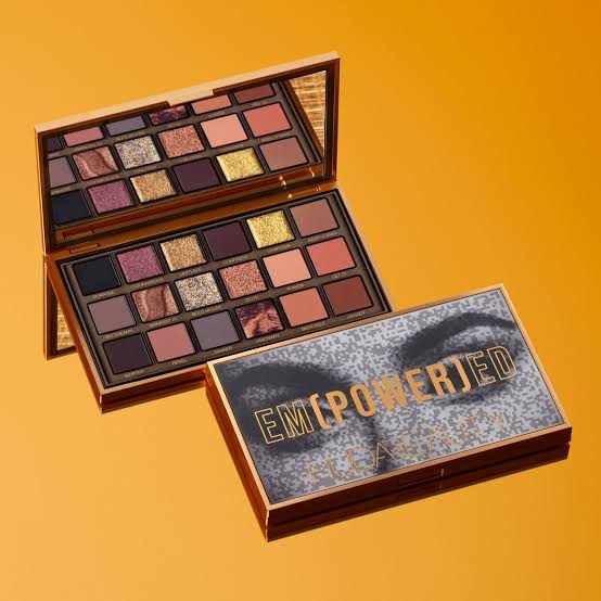 Huda Beauty Empowered Eye Shadow Palette 0.3oz 4.3g, Rich Golds, Coppers, Browns, Neutrals