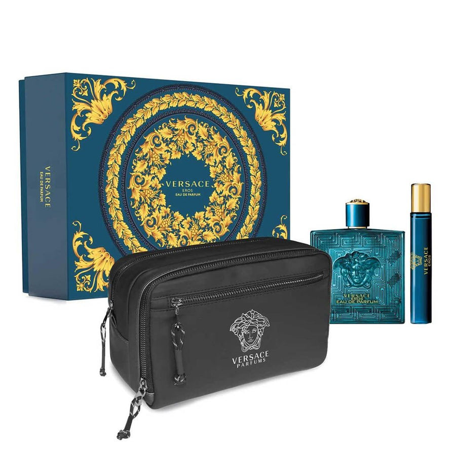 Versace Eros Men Perfume Gift Set with Bag