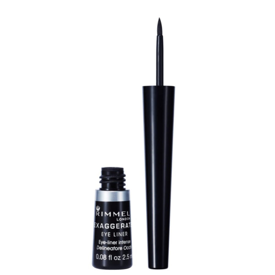 Rimmel Exaggerate Liquid Eyeliner2.5ml, Bold, Precise Contours, Highly Pigmented #color_001 Black