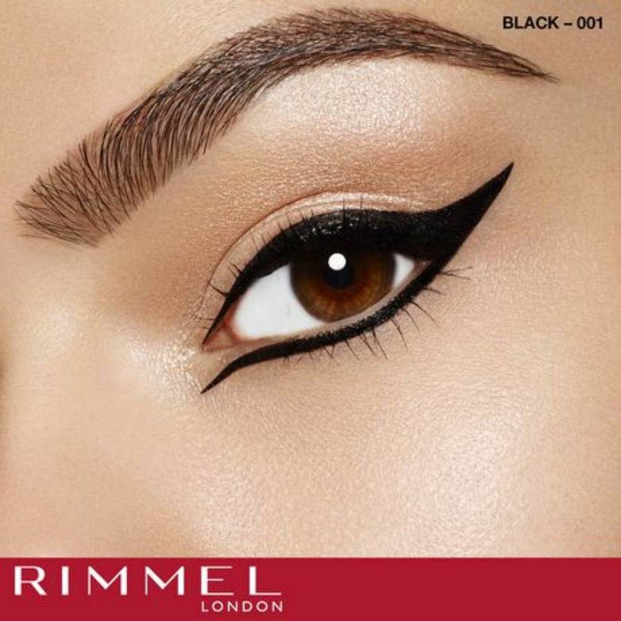 Rimmel Exaggerate Liquid Eyeliner2.5ml, Bold, Precise Contours, Highly Pigmented #color_001 Black