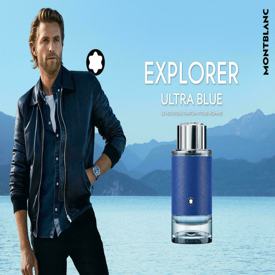 Mont Blanc Explorer Ultra Blue Men Perfume 3.3oz 100ml EAU DE PARFUM SPRAY  