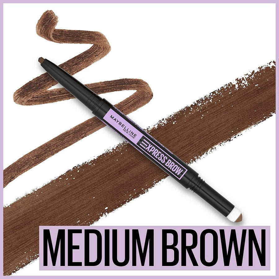 Maybelline Express Brow Satin Duo 2 in 1, Defined Full Natural Brows #color_Medium Brown