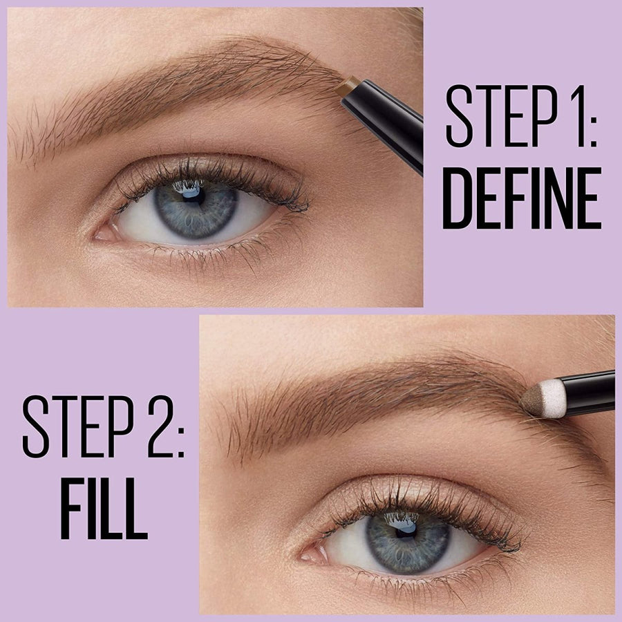 Maybelline Express Brow Satin Duo 2 in 1, Defined Full Natural Brows #color_Dark Brown