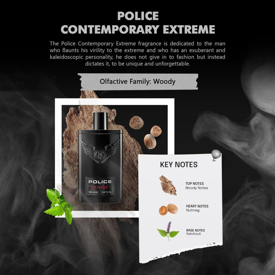 Police Extreme Men Perfume 3.4oz 100ml EAU DE TOILETTE SPRAY  